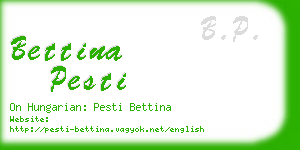 bettina pesti business card